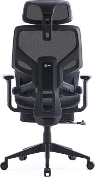 Кресло Cactus CS-CHR-MC01-BLBK синий сиденье черный сетка/ткань с подголов. крестов. пластик подст.для ног - фото 20712
