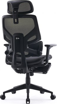 Кресло Cactus CS-CHR-MC01-LGNBK салатовый сиденье черный сетка/ткань с подголов. крестов. пластик подст.для ног - фото 20721