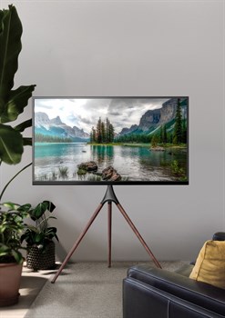 Подставка для телевизора Cactus CS-ST1246BKWN черный/орех 45"-65" макс.32кг напольный - фото 20893