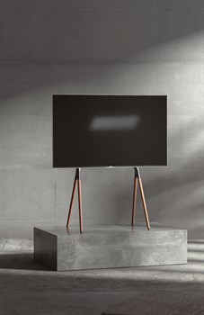 Подставка для телевизора Cactus CS-ST1247BKWN черный/орех 49"-70" макс.40кг напольный - фото 20916