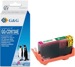 Струйный картридж G&G GG-CD973AE (HP 920XL) пурпурный для HP Officejet 6000, 6000Wireless, 6500, 6500Wireless (14.6 мл) - фото 21394