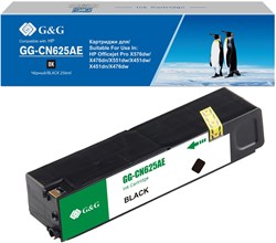 Струйный картридж G&G GG-CN625AE (HP 970XL) черный для HP Officejet Pro X576dw, X476dn, X551dw, X451dw (256 мл) - фото 21396
