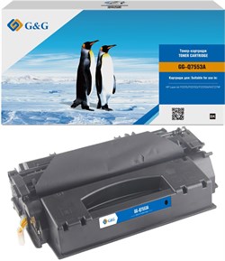 Лазерный картридж G&G GG-Q7553A (HP 53A) черный для HP LJ P2010, P2014, P2015, M2727nf MFP, M2727nfs MFP (3'000 стр.) - фото 21435
