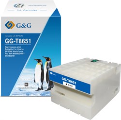 Струйный картридж G&G GG-C13T865140 (T8651) черный для Epson WorkForce Pro WF-M5690DWF, M5190DW (176 мл) - фото 21494