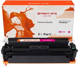 Лазерный картридж Print-Rite PR-W2033X (W2033X / TFHBKVMPU1J) пурпурный для HP Color LaserJet M454dn Pro, 479 (6'000 стр.) - фото 21566