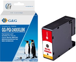 Струйный картридж G&G GG-PGI-2400XLBK PGI-2400XL BK черный для Canon Maxify iB4040, МВ5040, МВ5340( 74.6 мл) - фото 21590