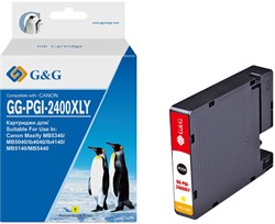Струйный картридж G&G GG-PGI-2400XLY PGI-2400XL Y желтый для Canon Maxify iB4040,  МВ5040,  МВ5340 (20.4 мл) - фото 21598