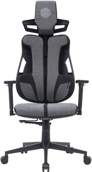 Кресло Cactus CS-CHR-DUO-GYBK серый/черный с подголов. крестов. сталь - фото 22252