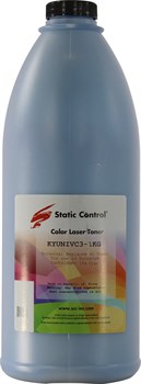 Тонер Static Control KYUNIVC3-1KG голубой флакон для принтера Kyocera Cartridges (1'000 гр.) - фото 23112