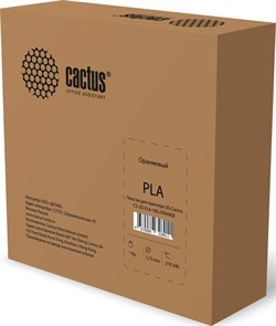 Пластик для принтера 3D Cactus CS-3D-PLA-1KG-ORANGE PLA d1.75мм 1кг 1цв. - фото 23221