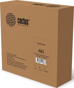 Пластик для принтера 3D Cactus CS-3D-ABS-1KG-ORANGE ABS d1.75мм 1кг 1цв. - фото 23446