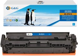 Лазерный картридж G&G GG-CF531A (CF531A) голубой для HP CLJ M154A, M154NW M180, 180N, M181, M181FW (900 стр.) - фото 23798