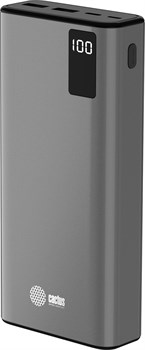 Мобильный аккумулятор Cactus CS-PBFSFA-20000 20000mAh 4.5A 2xUSB-A/USB-C серый - фото 23872