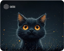 Коврик для мыши Cactus Black Cat 250x200x3мм (CS-MP-D09S) - фото 23880