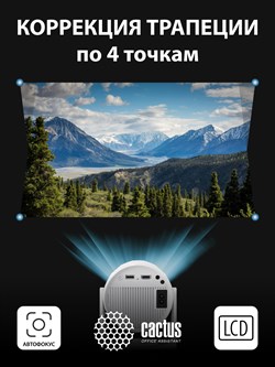 Проектор Cactus CS-PRE.01B.Full HD-A LCD 250Lm ANSI (1920x1080) 1500:1 ресурс лампы:50000часов 1xUSB typeA 1xHDMI 1кг - фото 24442