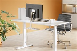 Кабель-канал Cactus CS-CM-400-1WT для столов 40x12.9x19см белый - фото 24499