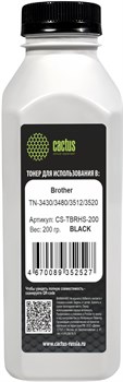 Тонер Cactus CS-TBRHS-200 черный флакон для принтера Brother TN-3430, 3480, 3512, 3520  (500 гр.) - фото 24684