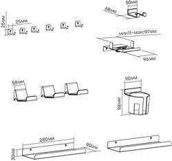Лотки Cactus CS-GMPB-SET2 черный - фото 24916 Лотки Cactus CS-GMPB-SET2 черный - фото 24916