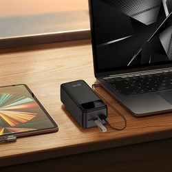 Мобильный аккумулятор Cactus CS-PBFSND-40000 40000mAh 65W 3A USB-A/USB-C черный - фото 24969
