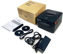 Термопринтер Cactus CS-TP-D410U 203dpi 160мм/с/USB для печ.этик. черный - фото 25195