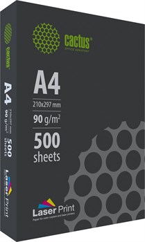 Бумага Cactus CS-LPA490500 A4/90г/м2/500л./белый CIE170% для лазерной печати - фото 25252