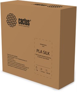 Пластик для принтера 3D Cactus CS-3D-PLA-1KG-S-WHITE PLA SILK d1.75мм 1кг L326м 1цв. - фото 25395