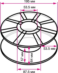 Пластик для принтера 3D Cactus CS-3D-PLA-1KG-S-WHITE PLA SILK d1.75мм 1кг L326м 1цв. - фото 25396