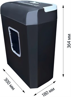 Шредер Cactus CS-SH-C2 черный (секр.P-4) фрагменты 8лист. 13лтр. скрепки скобы пл.карты - фото 25453