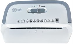 Шредер Cactus CS-SH-C4 белый (секр.P-4) фрагменты 8лист. 13лтр. скрепки скобы пл.карты - фото 25457