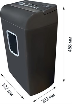 Шредер Cactus CS-SH-E4 (секр.P-4) фрагменты 12лист. 21лтр. скрепки скобы пл.карты - фото 25463