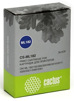 Матричный картридж Cactus CS-ML182 (01108002) черный для Oki ML-182, 192, 280, 320, 390 - фото 6896