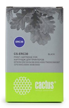 Матричный картридж Cactus CS-ERC30 черный для Epson ERC 30, 34, 38 - фото 6909