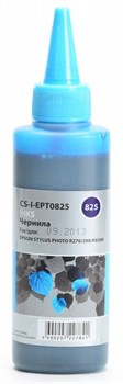 Чернила Cactus CS-I-EPT0825 светло-голубой для Epson Stylus Photo R270, 290, RX590 (100 мл) - фото 9683