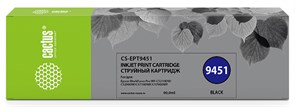 Струйный картридж Cactus CS-EPT9451 (T9451) черный для Epson WorkForce WF C5290dw, WF C5790dw (90 мл)
