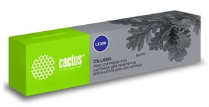 Картридж матричный Cactus CS-LX350 (S015637) черный для Epson LX350, LQ350, ERC19, VP80K