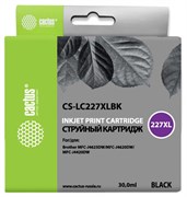 Струйный картридж Cactus CS-LC227XLBK (LC227XL BK) черный (30 мл) для Brother DCP-J4120DW, MFC-J4420DW, J4620DW Струйный картридж Cactus CS-LC227XLBK (LC227XL BK) черный (30 мл) для Brother DCP-J4120DW, MFC-J4420DW, J4620DW