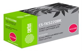 Лазерный картридж Cactus CS-TK5220BK (TK-5220K) черный для Kyocera Ecosys M5521cdn, M5521cdw, P5021cdn, P5021cdw (1'200 стр.)