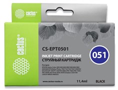 Струйный картридж Cactus CS-EPT0501 (T0501) черный для Epson PM 600, 670, 680, 700, 750, 770, 2000; Epson Stylus Color 400, 440, 460, 500, 600, 640, 650, 660, 670, 700, 750; Epson Stylus Photo 700, 710, 720, 750, 1200, EX2, EX3 (11,4 мл) Струйный картридж Cactus CS-EPT0501 (T0501) черный для Epson PM 600, 670, 680, 700, 750, 770, 2000; Epson Stylus Color 400, 440, 460, 500, 600, 640, 650, 660, 670, 700, 750; Epson Stylus Photo 700, 710, 720, 750, 1200, EX2, EX3 (11,4 мл)