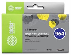 Струйный картридж Cactus CS-EPT964 (T0964) желтый для принтеров Epson Stylus Photo R2880 (13 мл)