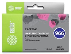 Струйный картридж Cactus CS-EPT966 (T0966) светло-пурпурный для принтеров Epson Stylus Photo R2880 (13 мл)
