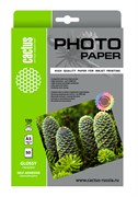 Фотобумага Cactus CS-GSA513050 A5, 130г/м2, 50л, глянцевая самоклеящаяся для струйной печати