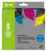 Комплект струйных картриджей Cactus CS-CZ109-12 набор для HP DJ IA 3525, 5525, 4525 (21.6 мл + 3x14.2 мл)