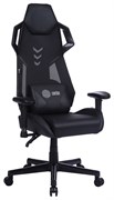 Кресло игровое Cactus CS-CHR-090BL цвет: черный, обивка: эко.кожа/сетка, крестовина: пластик черный