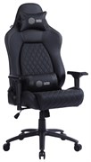 Кресло игровое Cactus CS-CHR-130 цвет: черный, обивка: эко.кожа, крестовина: металл, пластик черный