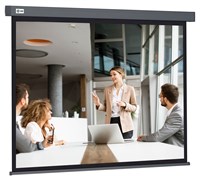 Экран Cactus Wallscreen CS-PSW-127X127-SG 1:1 настенно-потолочный белый, корпус серый (127x127 см.)