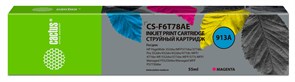 Струйный картридж Cactus CS-F6T78AE (HP 913A) пурпурный для HP PW 352dw, 377dw, Pro 477dw, 452dw (55 мл)