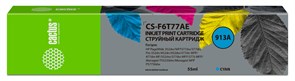 Струйный картридж Cactus CS-F6T77AE (HP 913A) голубой для HP PW 352dw, 377dw, Pro 477dw, 452dw (55 мл)