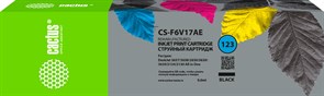 Струйный картридж Cactus CS-F6V17AE  (№123) черный для HP DeskJet 2130 (3.5 мл)