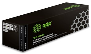Лазерный картридж Cactus CSP-W1106 (HP 106A) черный для HP Laser 107a, 107r, 107w, 135a MFP, 135r MFP, 135w MFP, 137fnw MFP (1&#39;000 стр.)