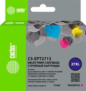 Струйный картридж Cactus CS-EPT2713 (27XL) пурпурный для Epson WorkForce WF-3620, 3640, 7110, 7210